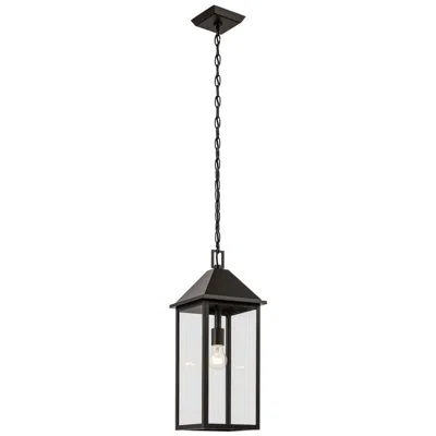 Kichler Prin 22 Inch 1 Light Outdoor Pendant With Clear Glass In Olde Bronze