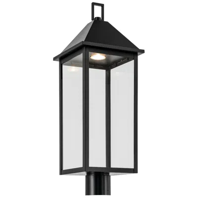 Kichler Prin 25 Inch 1 Light Outdoor Darksky Post Light With Clear Glass In Black
