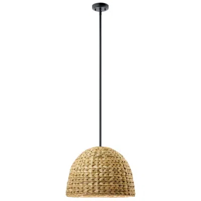 Kichler Raffiana 18" Wide Woven Dome Pendant Light