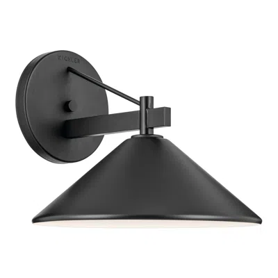 Kichler Ripley 10" High Black Outdoor Wall Light