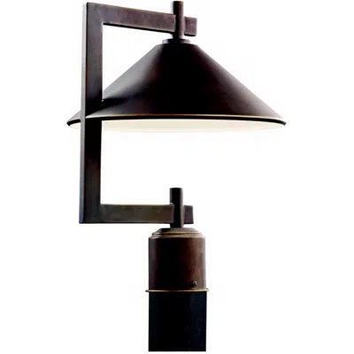 Kichler Ripley 16" High Industrial Bronze Dark Sky Outdoor Post Light