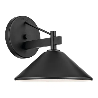 Kichler Ripley 9 1/4" High Black Outdoor Wall Light