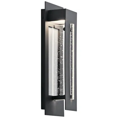 Kichler River Path 17 1/2"h Textured Black Led Outdoor Wall Light