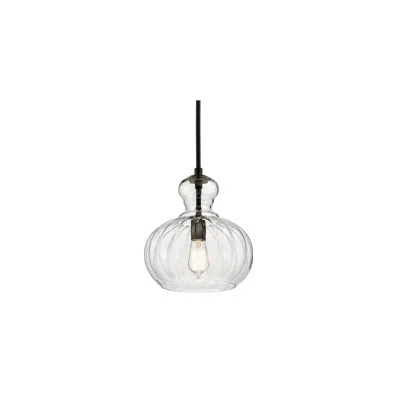 Kichler Riviera 11 1/2" Wide Olde Bronze Fluted Glass Mini Pendant