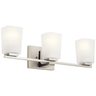Kichler Roehm 23"w Brushed Nickel 3-light Vanity Bath Light