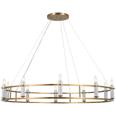 Kichler Rosalind50" Wide Brushed Natural Brass 10-light Chandelier
