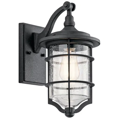 Kichler Royal Marine 13 1/4" High Black Outdoor Wall Light