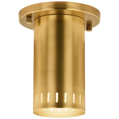 Kichler Ruehl 5.50" 1lt Flush Mount In Lacquered Brass