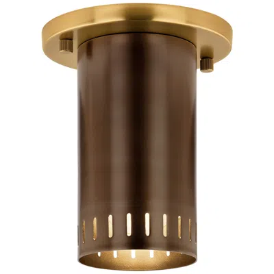 Kichler Ruehl 5.50" 1lt Flush Mount In Lacquered Bronze