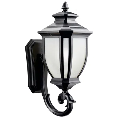 Kichler Salisbury 19 1/4" Black Scroll Arm Traditional Outdoor Wall