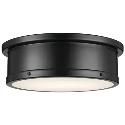 Kichler Serca 18" Wide Black Finish Flush Mount Ceiling Light