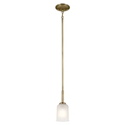 Kichler Shailene 11" 1-light Mini Pendant In Natural Brass
