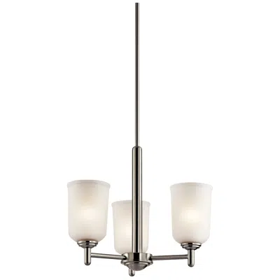 Kichler Shailene 17.5" Wide Nickel 3-light Mini Chandelier