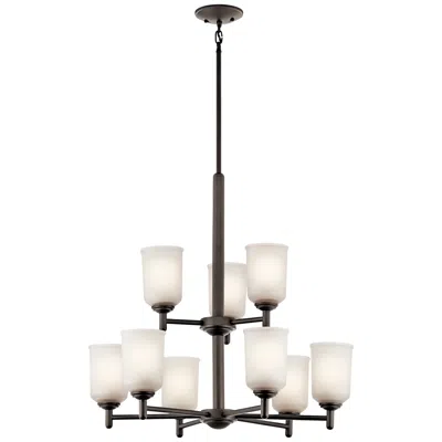 Kichler Shailene 26 1/2" Wide Olde Bronze 9-light Chandelier
