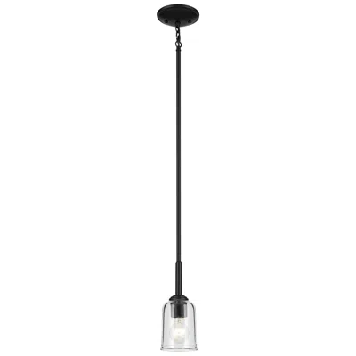 Kichler Shailene Black Bell Clear Mini Pendant 1lt