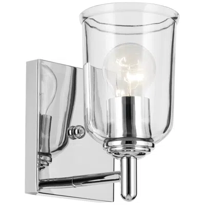 Kichler Shailene Chrome Bell Clear Wall Sconce 1lt
