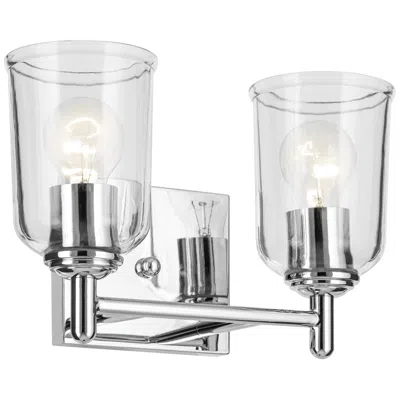 Kichler Shailene Chrome Linear Clear Bath 2lt