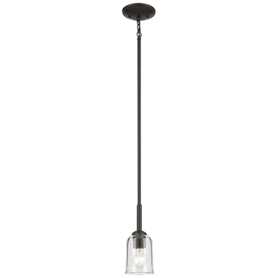 Kichler Shailene Olde Bronze Bell Clear Mini Pendant 1lt