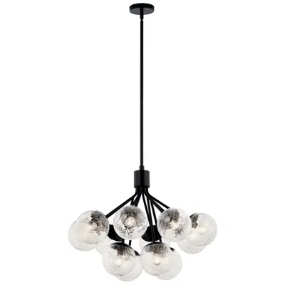 Kichler Silvarious 30" Wide Black 12-light Chandelier