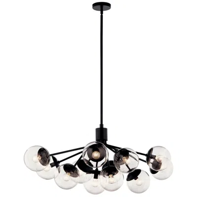 Kichler Silvarious 48"w Black 12-light Chandelier
