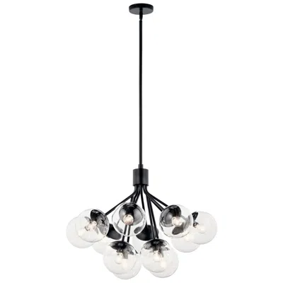 Kichler Silvarious Black Chandelier Convertible 12lt