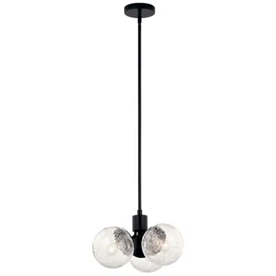 Kichler Silvarious Black Chandelier Convertible 3lt