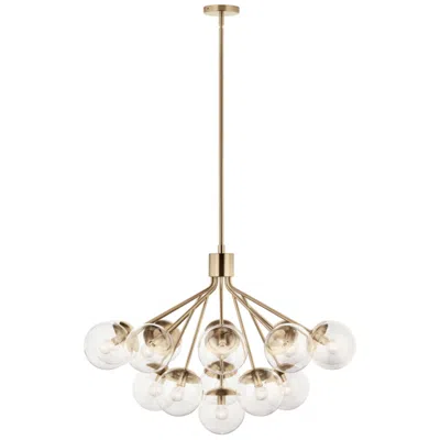 Kichler Silvarious Champagne Bronze Chandelier Convertible 16lt