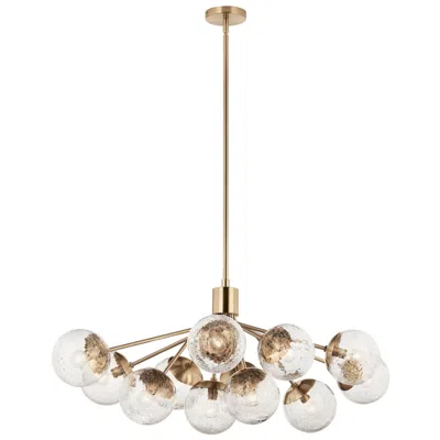 Kichler Silvarious Champagne Bronze Linear Chandelier Convertible 12lt