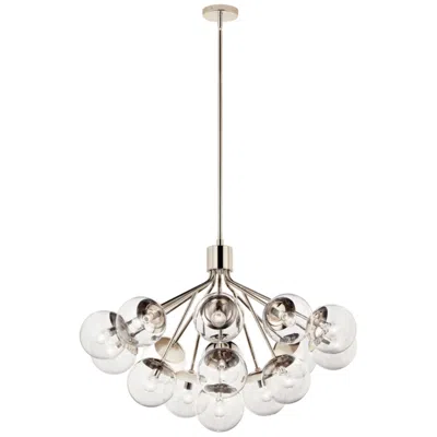 Kichler Silvarious Polished Nickel Chandelier Convertible 16lt
