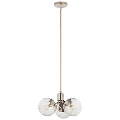 Kichler Silvarious Polished Nickel Chandelier Convertible 3lt