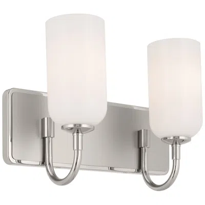 Kichler Solia 14.25 Inch 2 Light Vanity In Polished Nickel