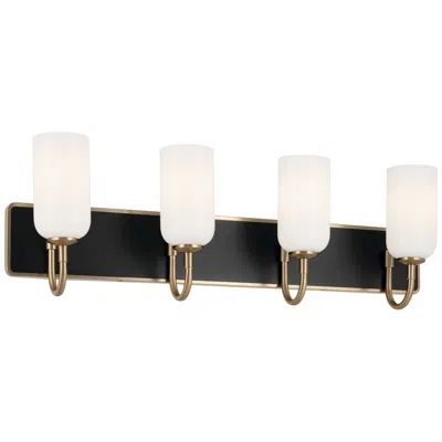 Kichler Solia 32"w Champagne Bronze Black 4-light Bath Light