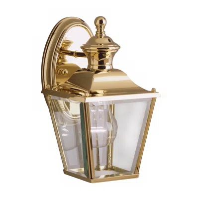 Kichler Solid Brass Carriage 10" High Outdoor Wall Light