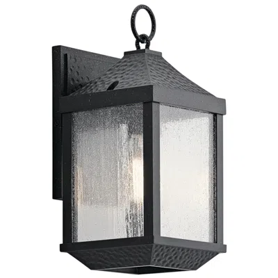 Kichler Springfield 13 1/2" High Distressed Black Outdoor Wall Light