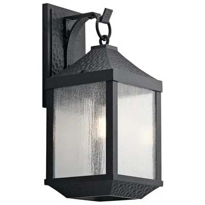 Kichler Springfield 21 1/4" High Distressed Black Outdoor Wall Light