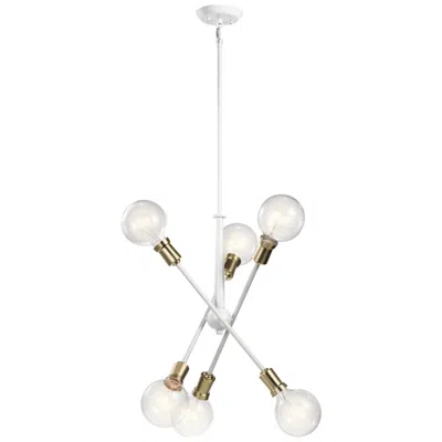 Kichler Sputnik Style 20" Wide White Finish Modern Chandelier By