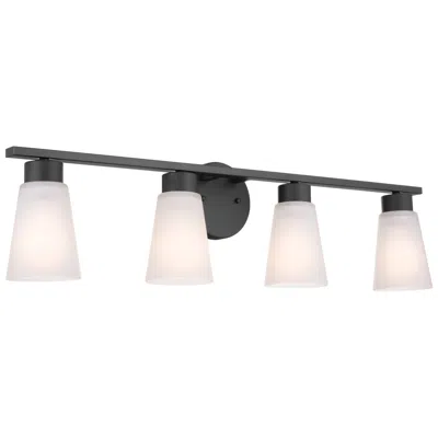 Kichler Stamos 31 1/4" Wide Black 4-light Vanity Bath Light
