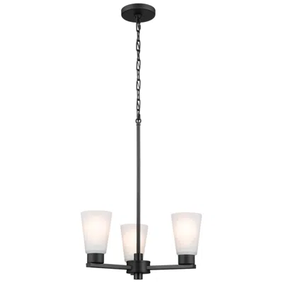 Kichler Stamos Black Chandelier 3lt