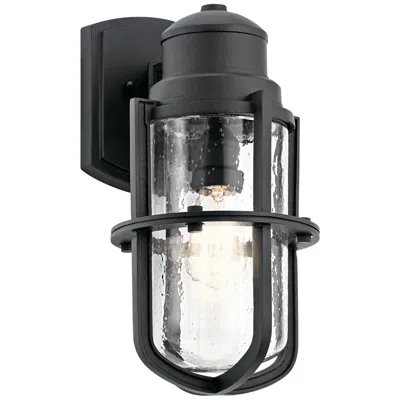 Kichler Suri 15 1/2" High Textured Black Outdoor Wall Light