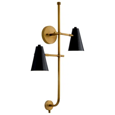 Kichler Sylvia 30 1/2" High Gold And Black Plug-in Wall Sconce