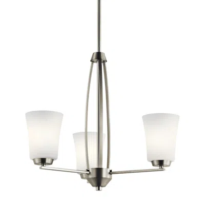 Kichler Tao 21 3/4" Wide Brushed Nickel 3-light Chandelier