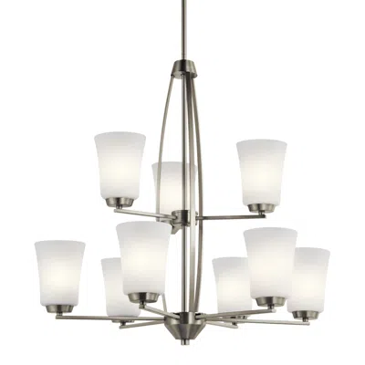 Kichler Tao 26 1/2" Wide Brushed Nickel 9-light Chandelier