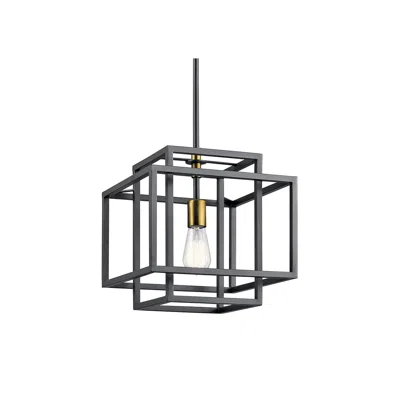 Kichler Taubert 12" Wide Black Mini Pendant