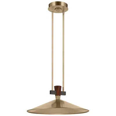 Kichler Tenon 20" 1-light Led Pendant In Champagne Bronze