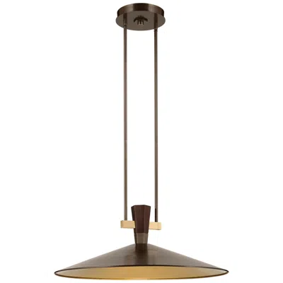 Kichler Tenon 28" 1-light Led Pendant In Lacquered Bronze