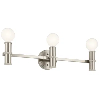 Kichler Torche 24.25 Inch 3 Light Vanity In Brushed Nickel
