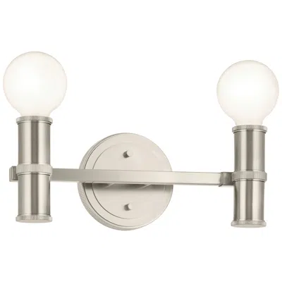 Kichler Torche 5" High Brushed Nickel 2-light Wall Sconce
