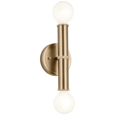 Kichler Torche 9 3/4"h Champagne Bronze 2-light Wall Sconce