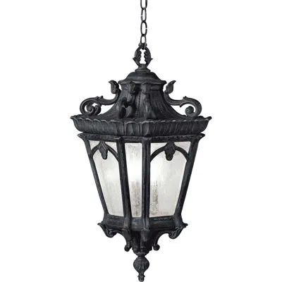 Kichler Tournai 24 3/4" High Black Outdoor Hanging Light