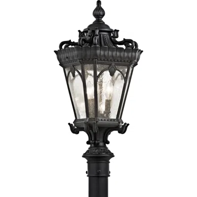 Kichler Tournai 27" High Black Outdoor Post Light